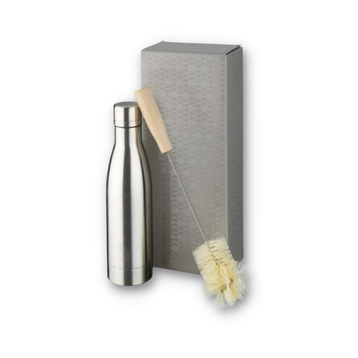 Copper Insulated Bottle With Brush Set