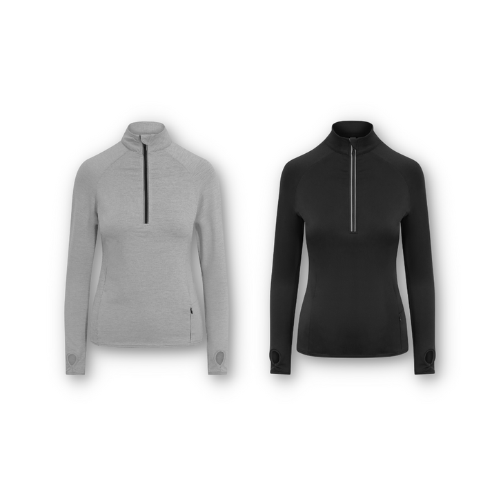 Women's Cool Long Sleeve Zip Top